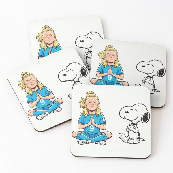 Item preview, Zen Mode Haaland & Snoopy Football Cartoon T-Shirt designed and sold by OM-Designer06.