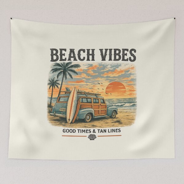 Item preview, Beach Vibes Vintage Surf Van designed and sold by ArcadiaSilence.