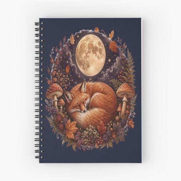 Item preview, Sleeping Fox Under the Autumn Moon designed and sold by SasmitaStudioCo.