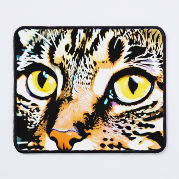 Item preview, Art - Pop Art Cat, Vibrant and Colorful Feline Portrait designed and sold by World-Pets.