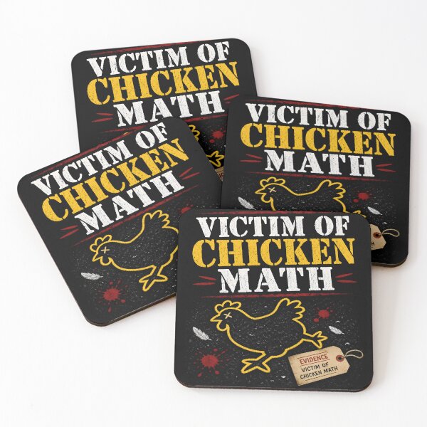 Item preview, Victim of Chicken Math Funny Chicken Keeper Gift Design designed and sold by PixelBlob.