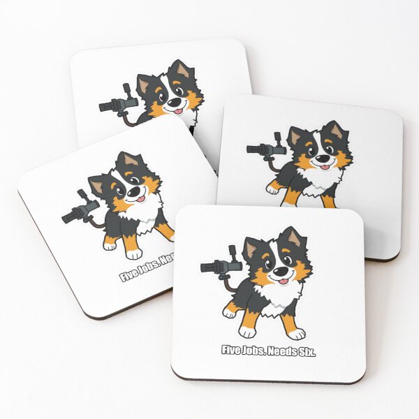Item preview, Australian Shepherd - Five Jobs Needs Six - Funny Aussie Gift designed and sold by pawdrops.