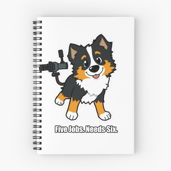 Item preview, Australian Shepherd - Five Jobs Needs Six - Funny Aussie Gift designed and sold by pawdrops.