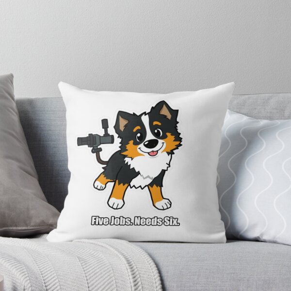 Item preview, Australian Shepherd - Five Jobs Needs Six - Funny Aussie Gift designed and sold by pawdrops.