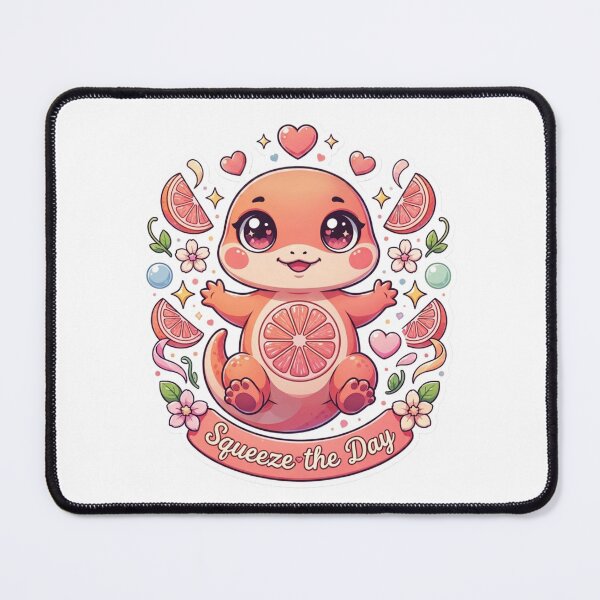 Item preview, Squeeze the Day Grapefruit Gecko Kawaii T-Shirt – Cute Citrus Gecko Sticker Gift for Reptile Lovers, Cozy Girls & Summer Vibes designed and sold by GemBob Creations.