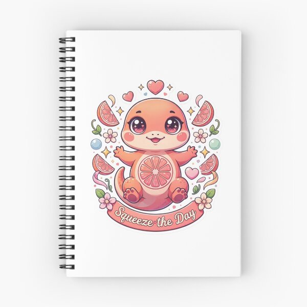 Item preview, Squeeze the Day Grapefruit Gecko Kawaii T-Shirt – Cute Citrus Gecko Sticker Gift for Reptile Lovers, Cozy Girls & Summer Vibes designed and sold by GemBob Creations.