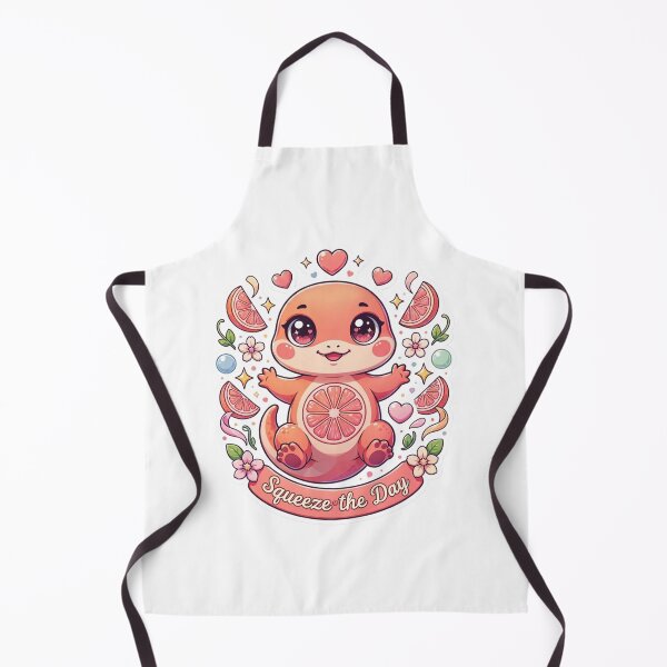 Item preview, Squeeze the Day Grapefruit Gecko Kawaii T-Shirt – Cute Citrus Gecko Sticker Gift for Reptile Lovers, Cozy Girls & Summer Vibes designed and sold by GemBob Creations.