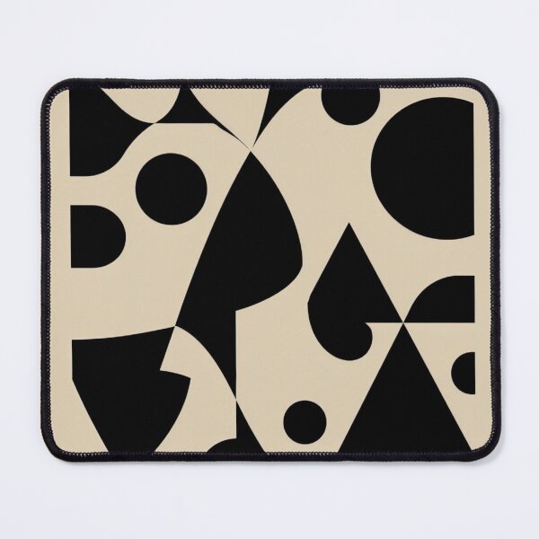 Item preview, Mid Century Modern Abstract Black Shapes Art Print designed and sold by Xenovita.