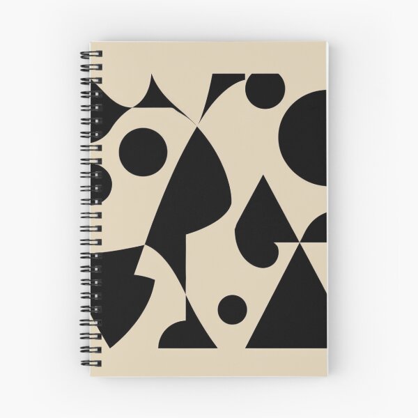 Item preview, Mid Century Modern Abstract Black Shapes Art Print designed and sold by Xenovita.