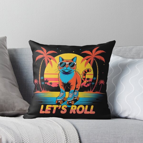 Item preview, Let's Roll Cat Skater designed and sold by BKDIGITALSHOP.