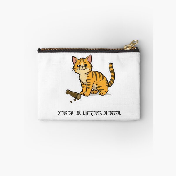 Item preview, Tabby Cat - Knocked It Off Purpose Achieved - Funny Cat Gift designed and sold by pawdrops.