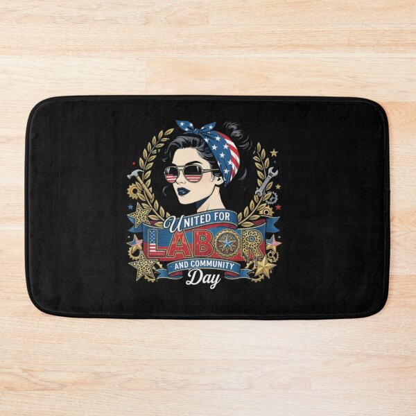 Item preview, United For Labor Day Patriotic Retro Woman Design designed and sold by SiarheiYur.