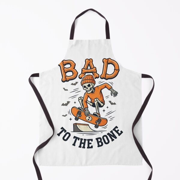 Item preview, Bad To The Bone Skater Skeleton – Edgy Streetwear Skateboard designed and sold by raedattia.