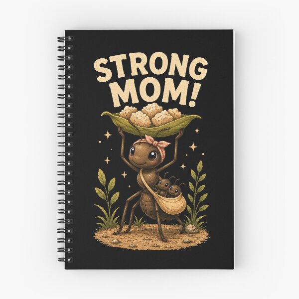 Item preview, Strong Mom Cute Ant Fitness Mother's Day Gym Design designed and sold by HumbleAthlete.