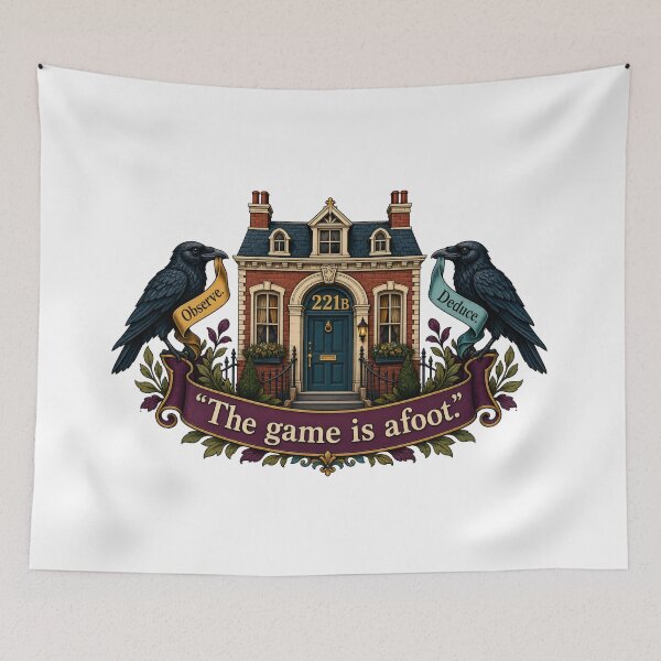 Item preview, Sherlock Holmes – Ravens Guard The Game Is Afoot designed and sold by Fenay Designs.