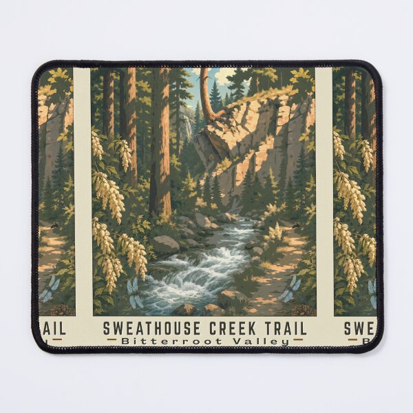 Item preview, Sweathouse Creek Trail Montana Bitterroot Valley Adventures designed and sold by sabrinart42.