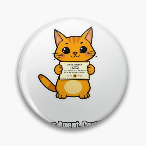 Item preview, Orange Cat - Chaos Agent Certified - Funny Orange Cat Gift designed and sold by pawdrops.