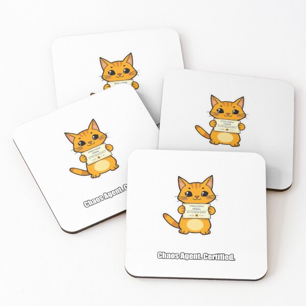 Item preview, Orange Cat - Chaos Agent Certified - Funny Orange Cat Gift designed and sold by pawdrops.