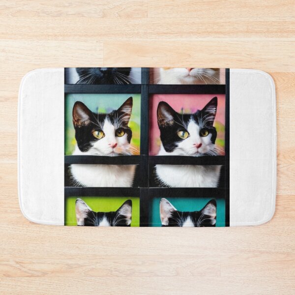 Item preview, Art - Pop Art Cats, Colorful 1960s Serigraph Composition designed and sold by World-Pets.
