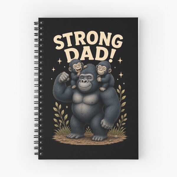Item preview, Strong Dad Cute Gorilla Father's Day Gym Fitness Design designed and sold by HumbleAthlete.
