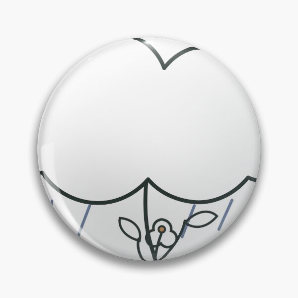 Item preview, Grow Through the Rain – Minimalist Wildflower and Cloud Line Art designed and sold by FlamoArt.