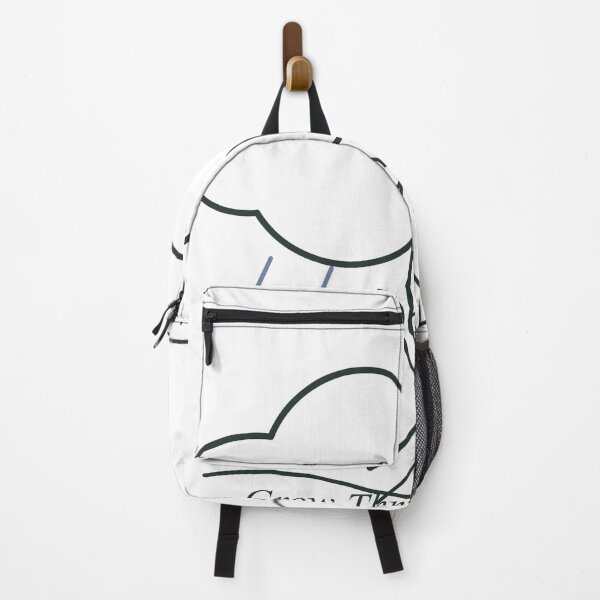 Item preview, Grow Through the Rain – Minimalist Wildflower and Cloud Line Art designed and sold by FlamoArt.