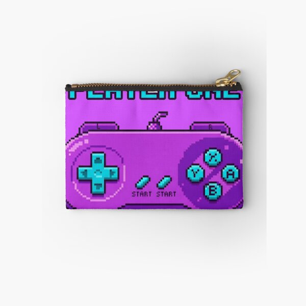 Item preview, A vibrant purple video game controller with the words 'Player One' designed and sold by QalandarArts.