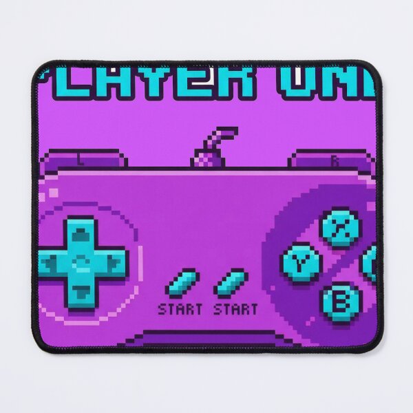Item preview, A vibrant purple video game controller with the words 'Player One' designed and sold by QalandarArts.