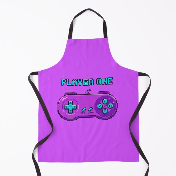 Item preview, A vibrant purple video game controller with the words 'Player One' designed and sold by QalandarArts.
