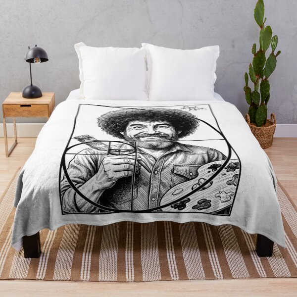 Item preview, Bob Ross Golden Ratio Fibonacci Spiral Happy Painter designed and sold by GrandeDuc.