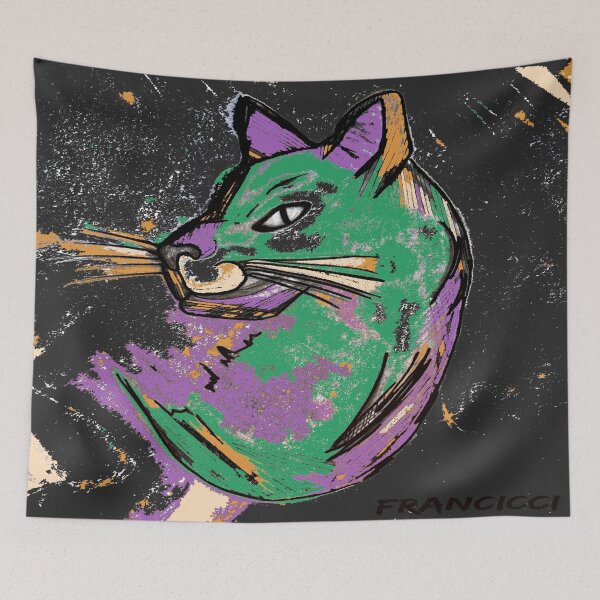 Item preview, Green Cat Art - Sketch designed and sold by Francicci.