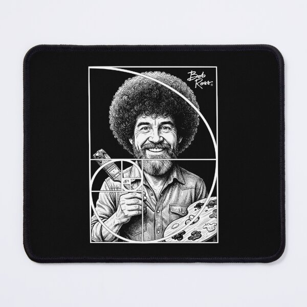 Item preview, Bob Ross Golden Ratio Fibonacci Spiral Happy Painter designed and sold by GrandeDuc.