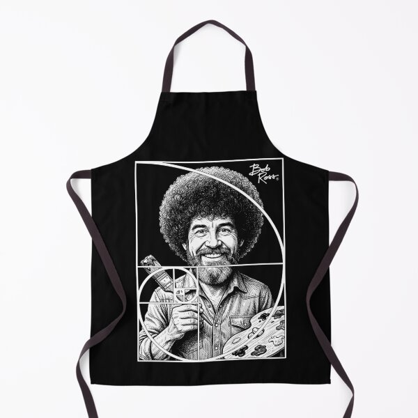 Item preview, Bob Ross Golden Ratio Fibonacci Spiral Happy Painter designed and sold by GrandeDuc.