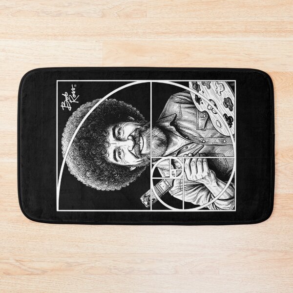 Item preview, Bob Ross Golden Ratio Fibonacci Spiral Happy Painter designed and sold by GrandeDuc.