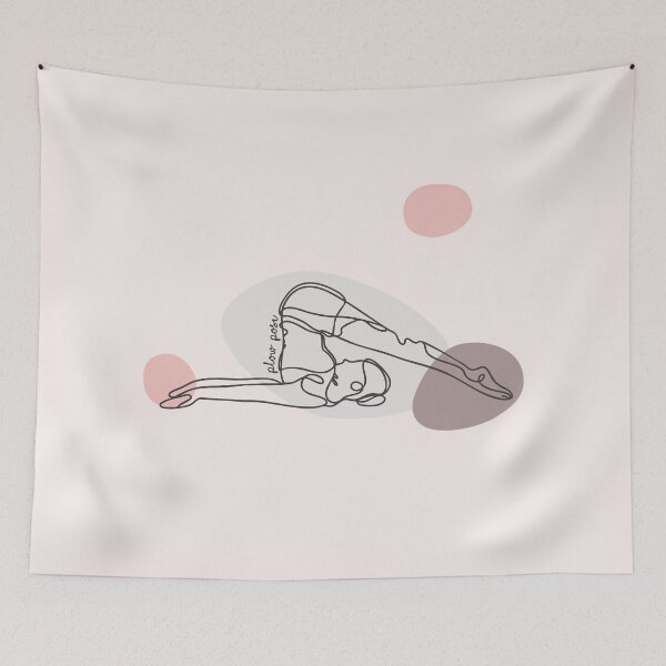 Item preview, Plow Pose - Yoga Line Art Series designed and sold by TheThankfulTyne.
