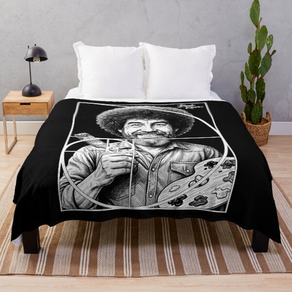 Item preview, Bob Ross Golden Ratio Fibonacci Spiral Happy Painter designed and sold by GrandeDuc.