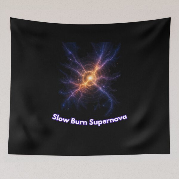 Item preview, Slow Burn Supernova - Abstract Cosmic Space Art designed and sold by GLITCH & SOUL.