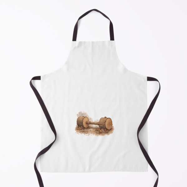 Item preview, Rustic Gym Humor – Wooden Log Dumbbell Fitness Art designed and sold by EdgeSphere.