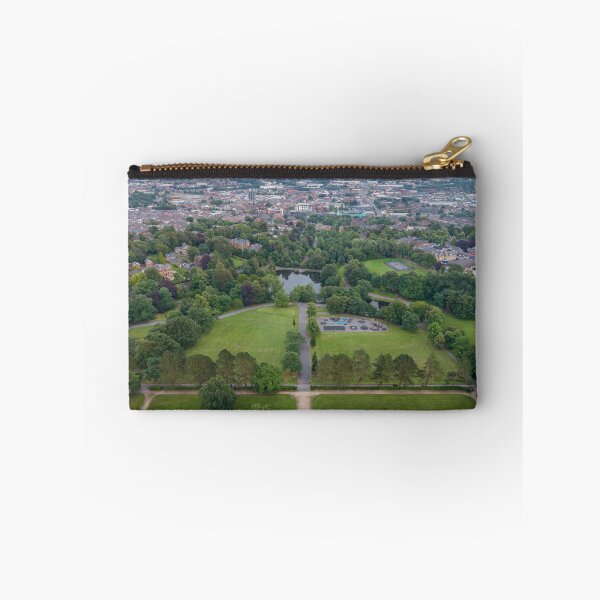 Item preview, Corporation Park at Dusk - Aerial Drone View Towards Blackburn Town, Lancashire designed and sold by Shafiq Khan.