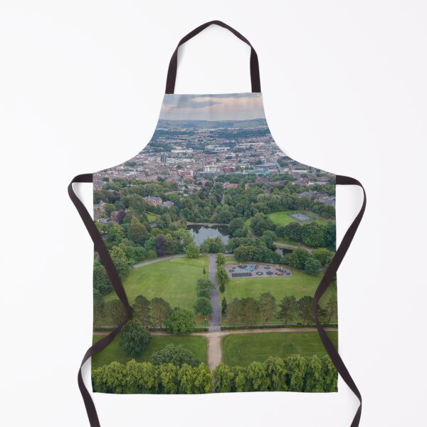 Item preview, Corporation Park at Dusk - Aerial Drone View Towards Blackburn Town, Lancashire designed and sold by Shafiq Khan.