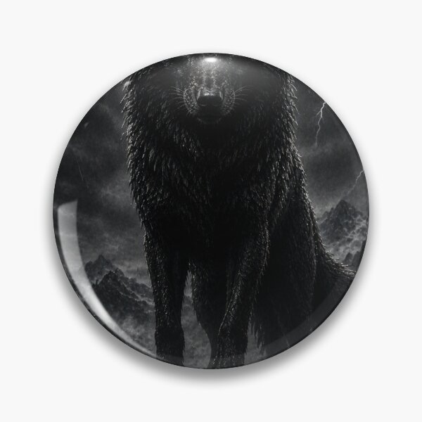 Item preview, Born to Lead – Crowned Black Wolf Poster designed and sold by Bathu Designs.