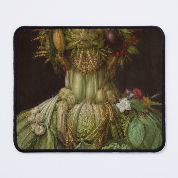 Item preview, Arcimboldo Renaissance Vegetable Portrait Back View designed and sold by Nielspmph.