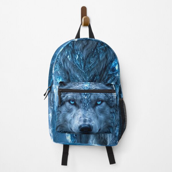 Item preview, Frozen Crystal Wolf – Ice Fantasy Art designed and sold by Gold&pixels.