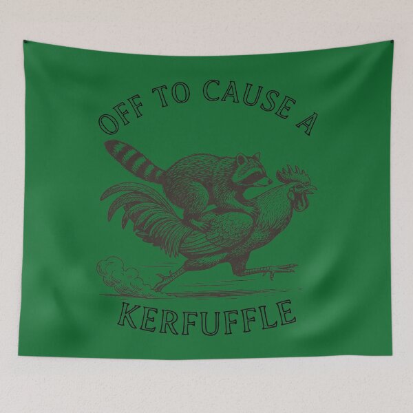 Item preview, Funny Raccoon Off to Cause a kerfuffle Graphic designed and sold by KristineLi.