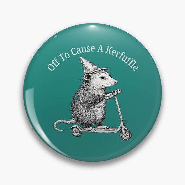 Item preview, Funny Possum Off to Cause A Kerfuffle Vintage Meme Tees for Men and Women designed and sold by KristineLi.