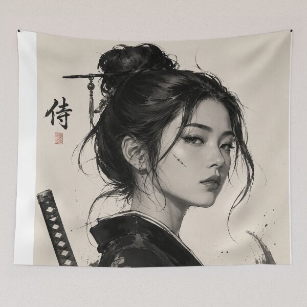 Item preview, Samurai woman warrior designed and sold by ShenGha-design.