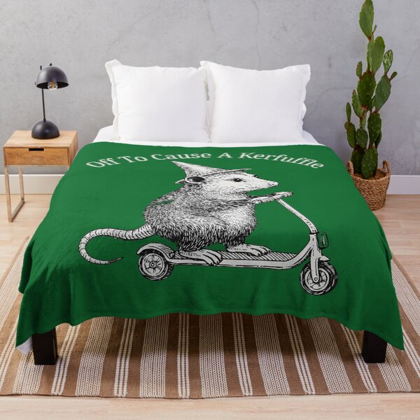 Item preview, Funny Possum Off to Cause A Kerfuffle Vintage Meme Tees for Men and Women designed and sold by KristineLi.
