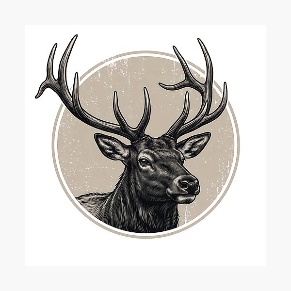 Item preview, Bull Elk designed and sold by shellle in the ocean.