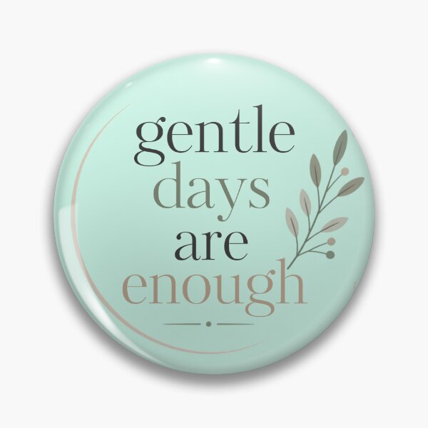 Item preview, Gentle Days Are Enough – Cozy Minimalist Typography Art designed and sold by CosmicQuietLab.