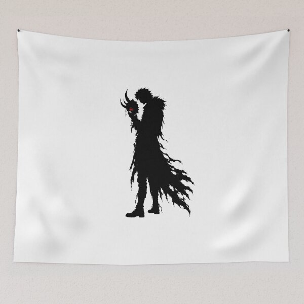 Item preview, Shadow Figure Holding Demonic Monster Mask Art designed and sold by Munib320.